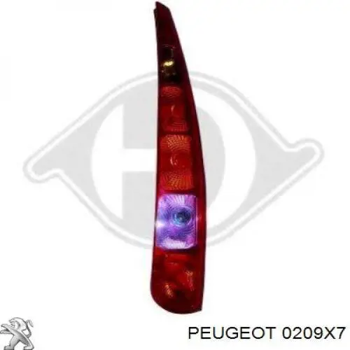 0209X7 Peugeot/Citroen прокладка головки блока циліндрів (гбц)