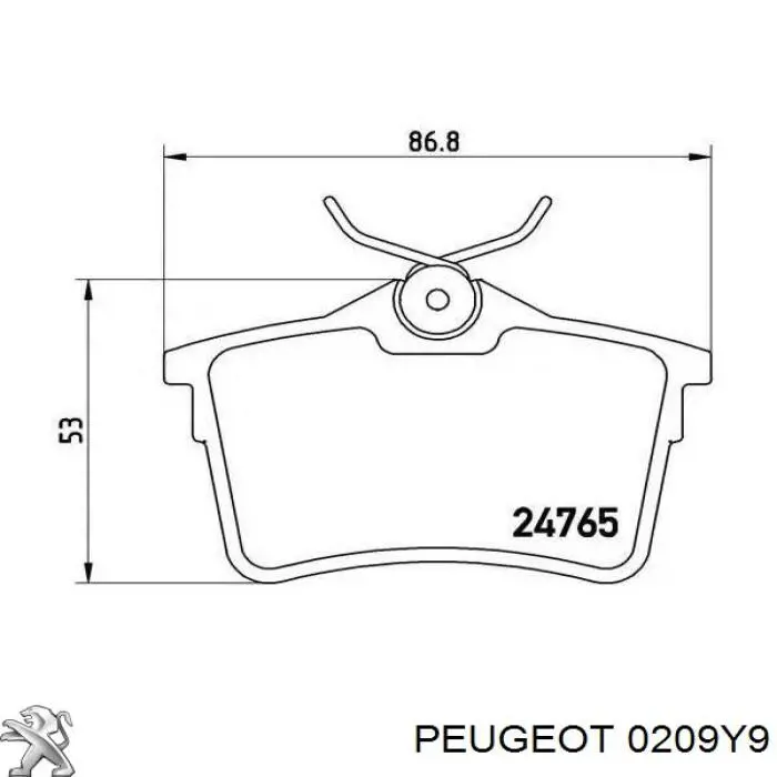  0209Y9 Peugeot/Citroen