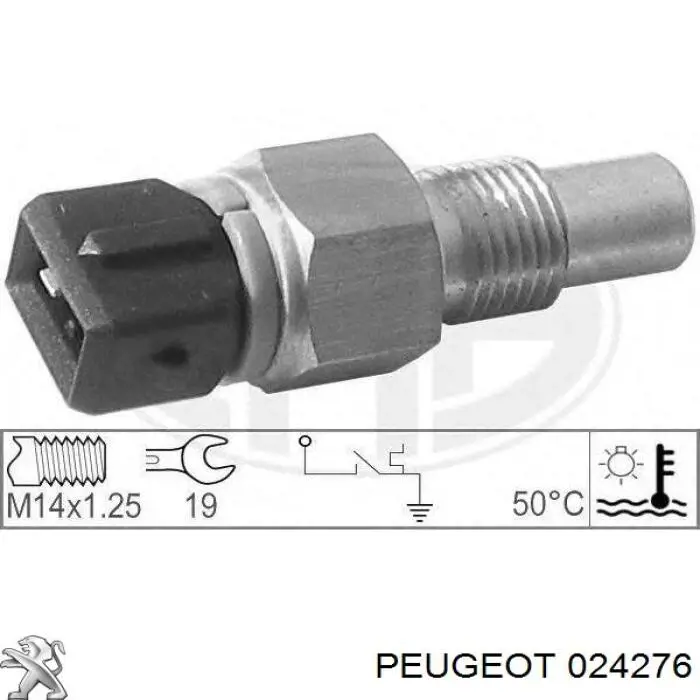Купити 024276 Peugeot/Citroen Датчик температури охолоджуючої рідини