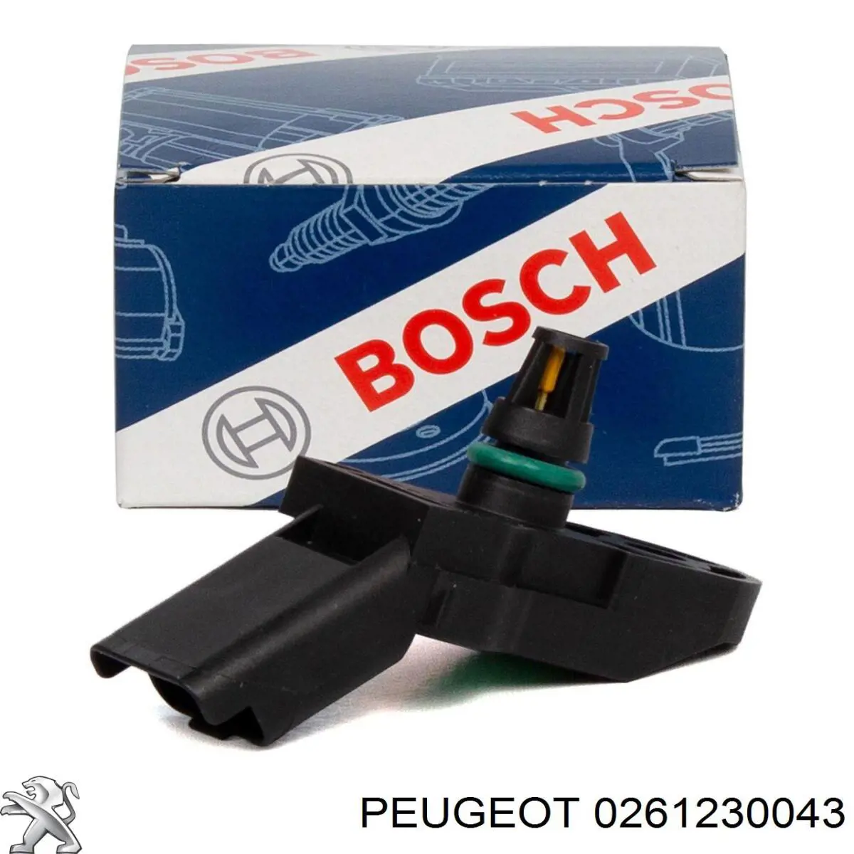 0261230043 Peugeot/Citroen датчик тиску у впускному колекторі, map