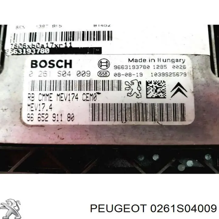  0261S04009 Peugeot/Citroen