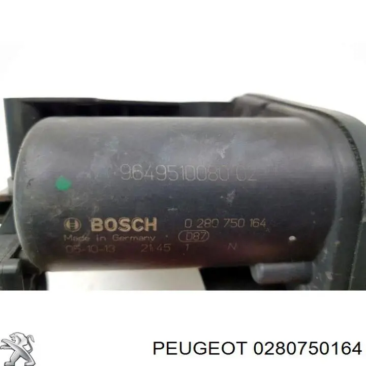Дросельна заслінка компресора наддуву 0280750164 Peugeot/Citroen