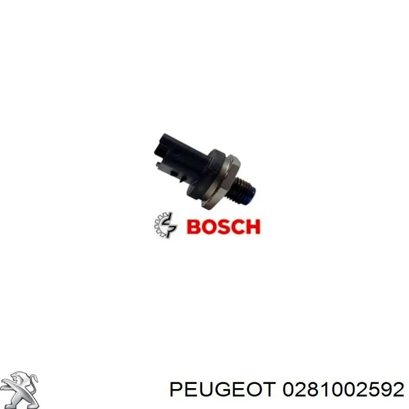 Датчик тиску палива Peugeot/Citroen 0281002592