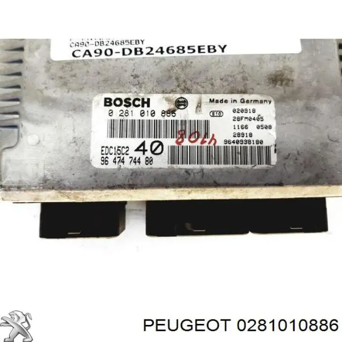 0281010886 Peugeot/Citroen Блок електронного управління