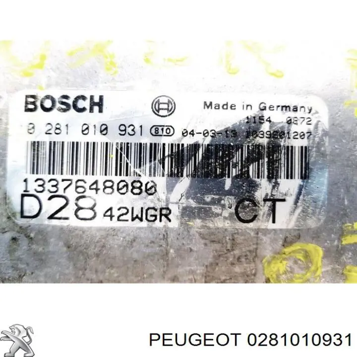 ЕБУ Fiat/Alfa/Lancia 0281010931 ціна, від 51.74 USD