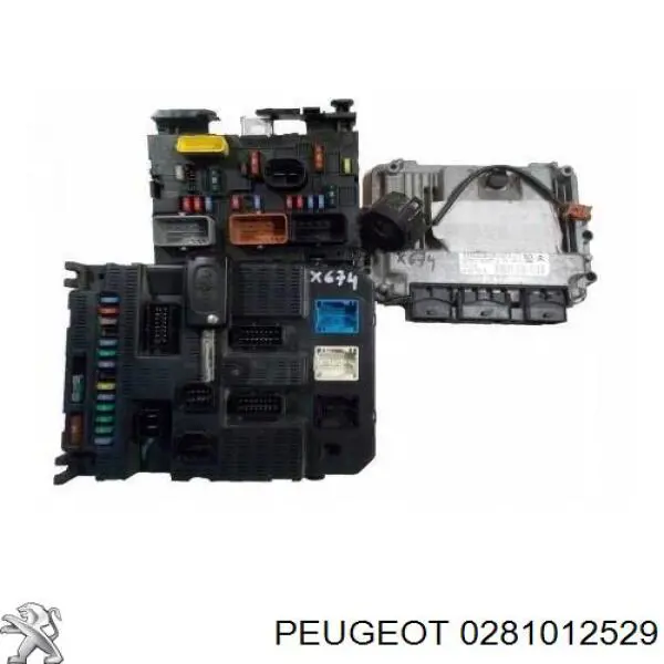 Електронний блок керування двигуном 0281012985 Peugeot/Citroen