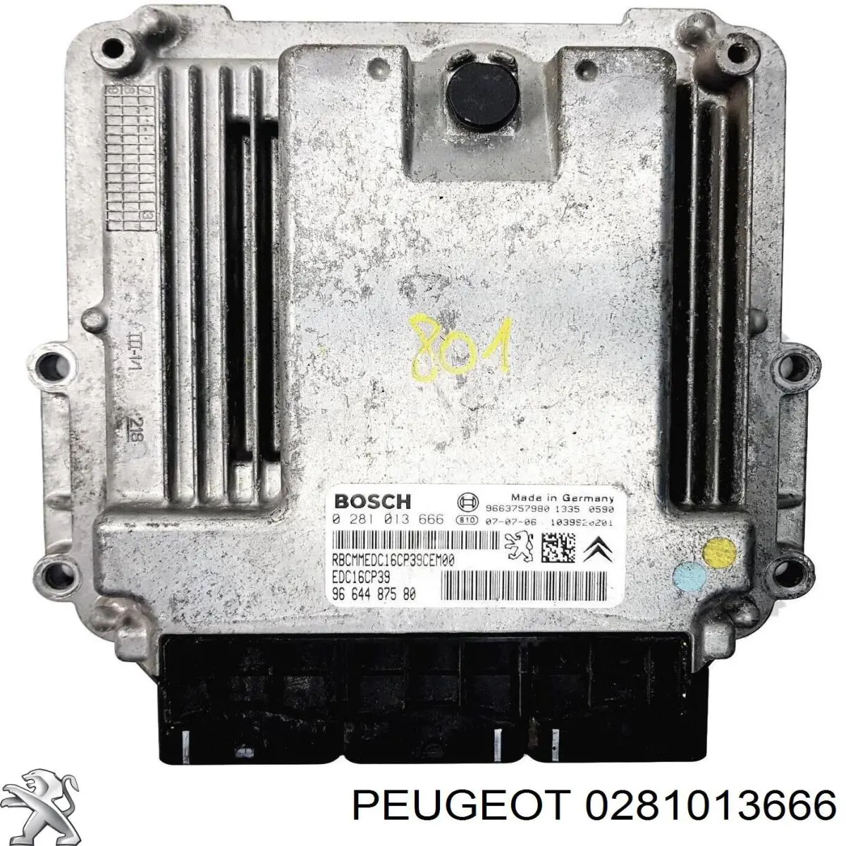 Електронний блок керування двигуном 0281013666 Bosch