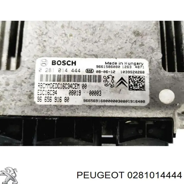 Електронний блок керування двигуном 0281014444 Peugeot/Citroen