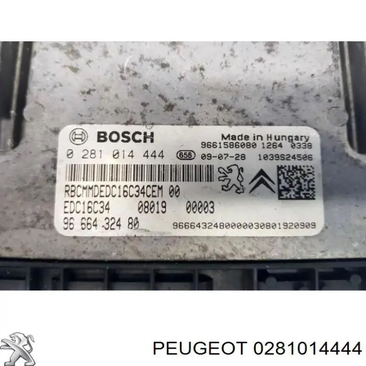 ЕБУ Peugeot/Citroen 0281014444 ціна, від 54.71 USD
