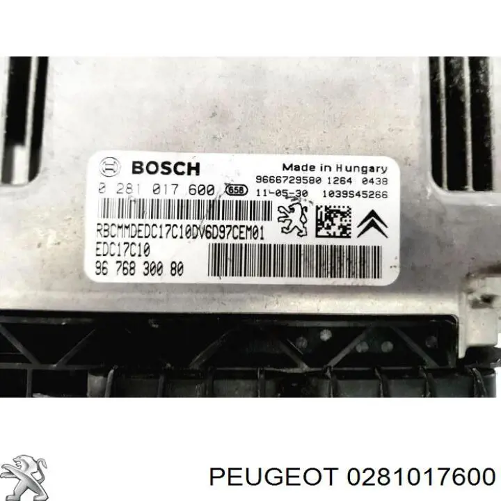 Купити 0281017600 Peugeot/Citroen 