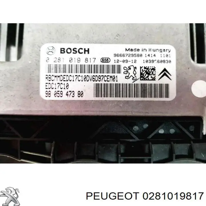  0281019817 Peugeot/Citroen