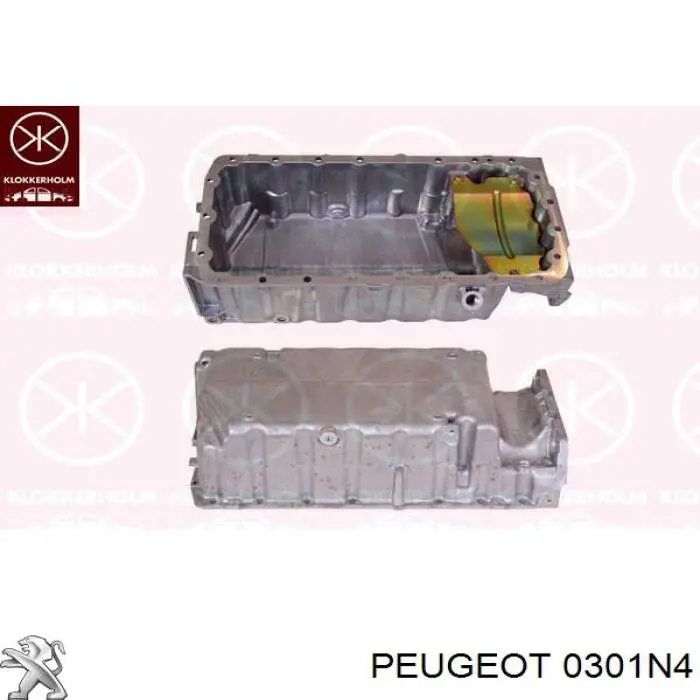 0301N4 Peugeot/Citroen піддон масляний картера двигуна