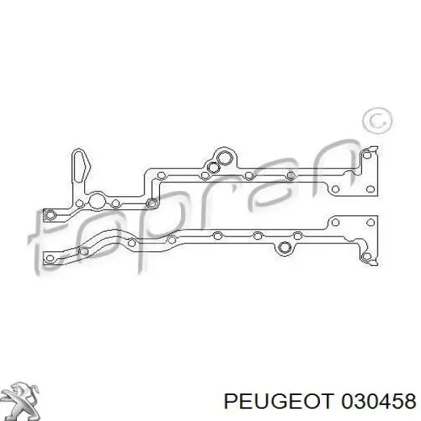 030458 Peugeot/Citroen прокладка піддону картера двигуна, верхня