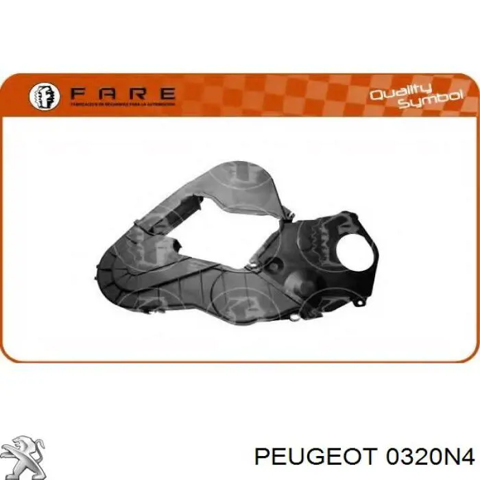 0320N4 Peugeot/Citroen Захист ременя ГРМ, правий