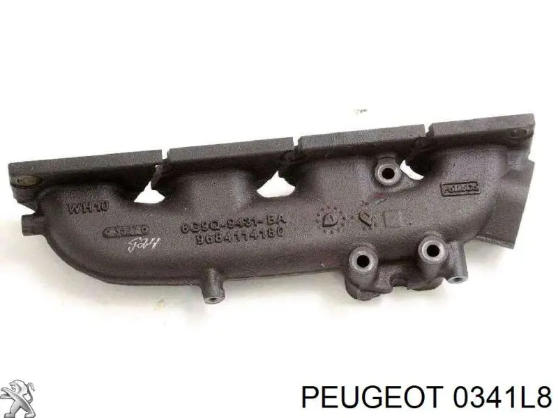 Газопроводи (колектор випускний) Peugeot/Citroen 0341L8 ціна, від 12.37 USD