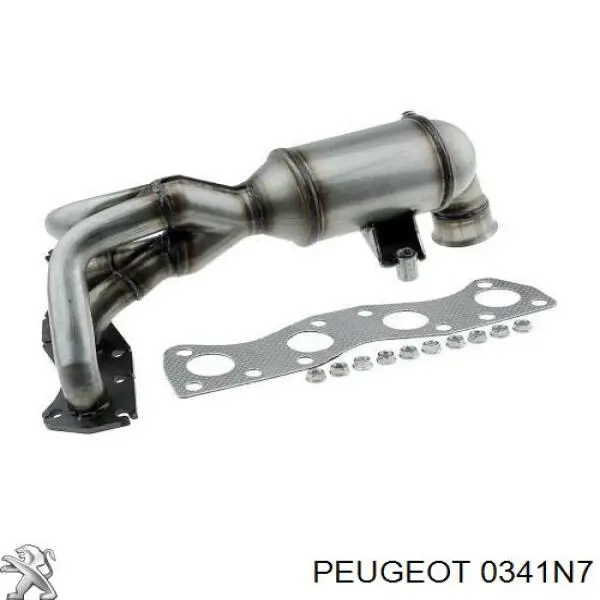 0341N7 Peugeot/Citroen Каталітичний нейтралізатор відпрацьованих газів
