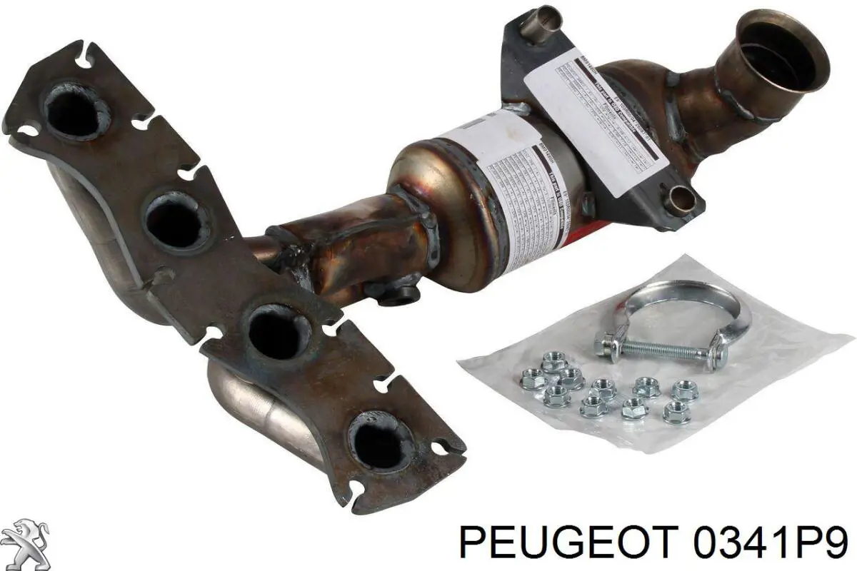 Купити 0341P9 Peugeot/Citroen Перетворювач відпрацьованих газів