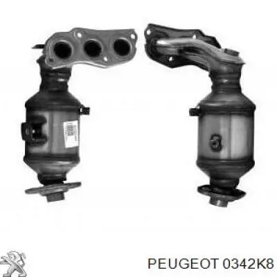 0342K8 Peugeot/Citroen Каталітичний нейтралізатор відпрацьованих газів