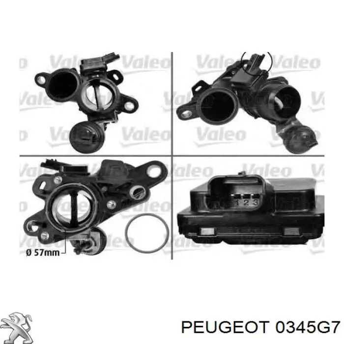 Купити 0345G7 Peugeot/Citroen Дросільна заслінка