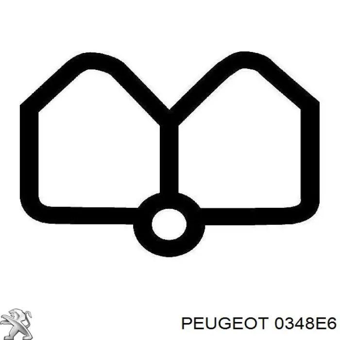 348000000 Peugeot/Citroen прокладка впускного колектора
