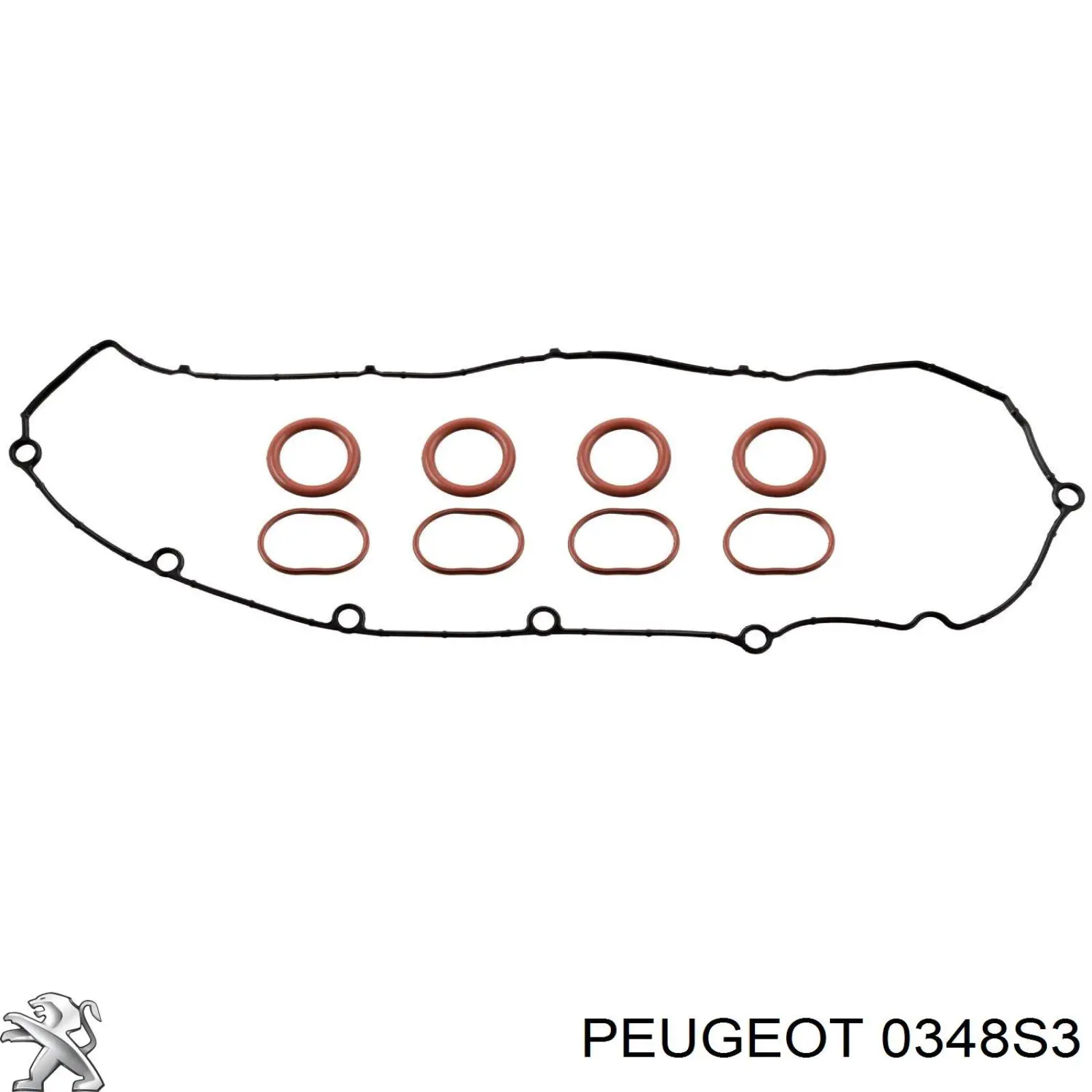 Прокладка клапанної кришки двигуна, комплект Peugeot/Citroen 0348S3 ціна, від 41.38 USD