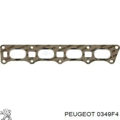 0349F4 Peugeot/Citroen прокладка випускного колектора