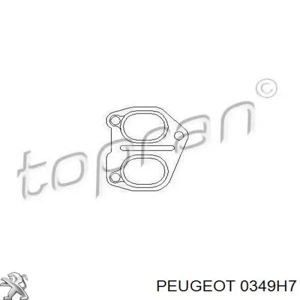 0349H7 Peugeot/Citroen прокладка випускного колектора