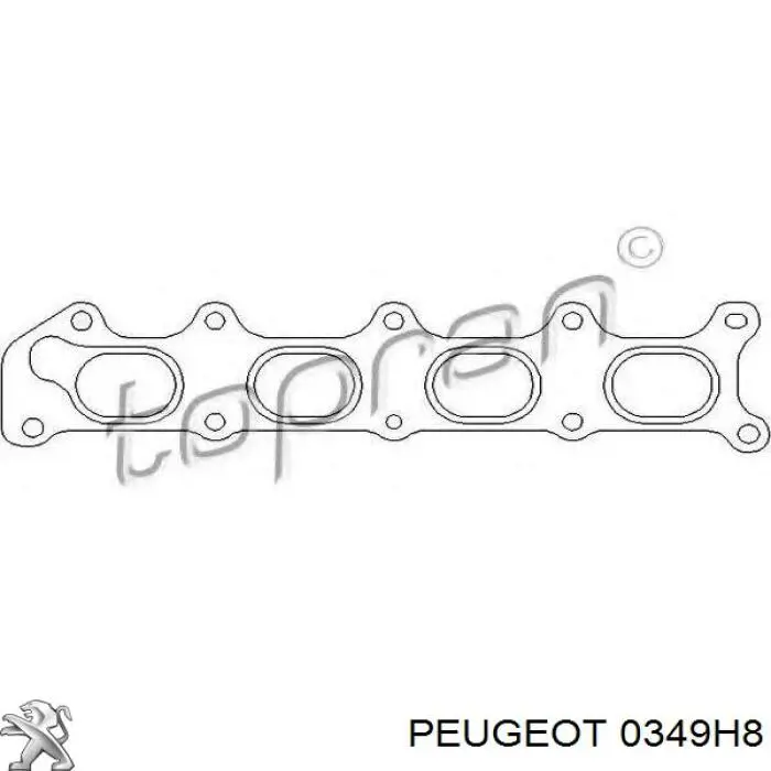 Прокладка випускного колектора Peugeot/Citroen 0349H8 ціна, від 4.93 USD
