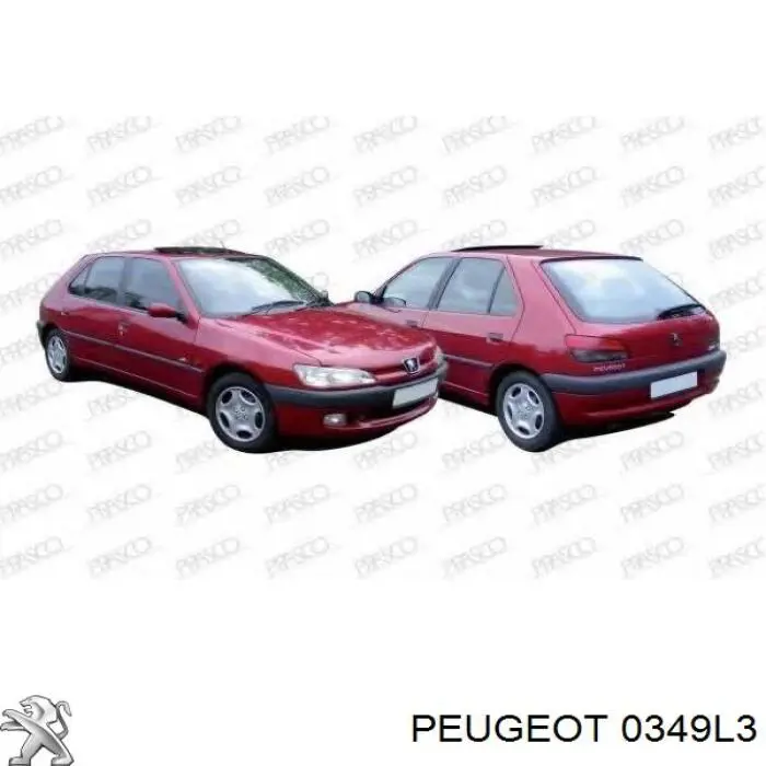 0349L3 Peugeot/Citroen прокладка випускного колектора