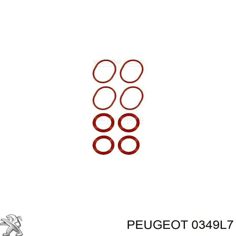 0349P1 Peugeot/Citroen прокладка випускного колектора