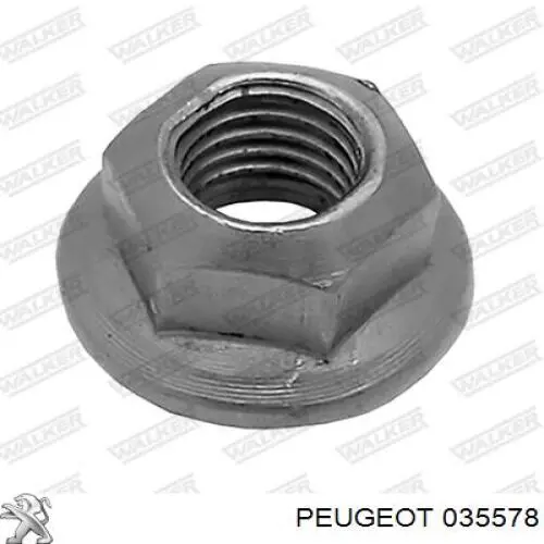 035578 Peugeot/Citroen Гайка кріплення приймальної труби глушника (штанів)