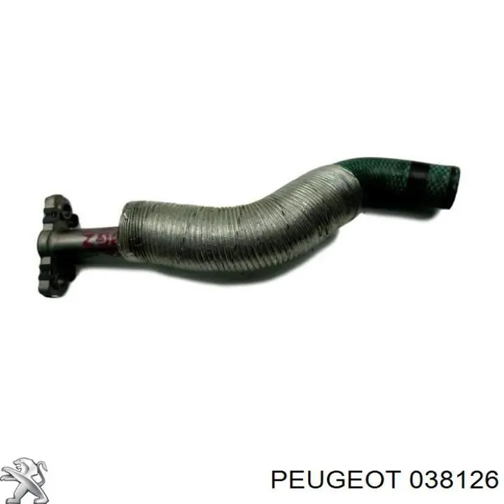 038126 Peugeot/Citroen трубка/шланг відводу масла від турбіни