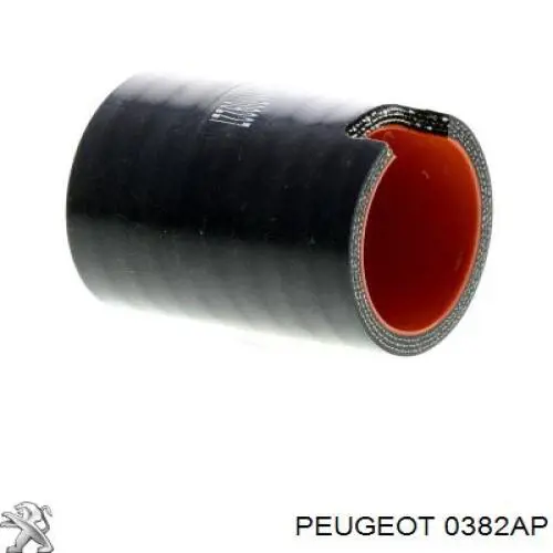 0382AP Peugeot/Citroen патрубок повітряний, вихід з турбіни (наддув)
