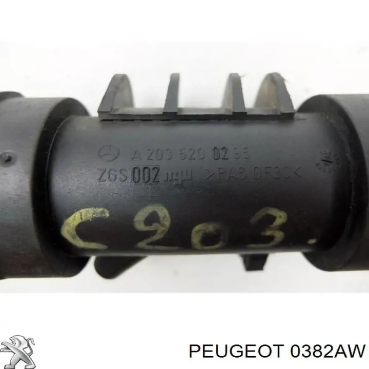 Патрубок повітряний, вихід з турбіни (наддув) Peugeot/Citroen 0382AW ціна, від 7.26 USD
