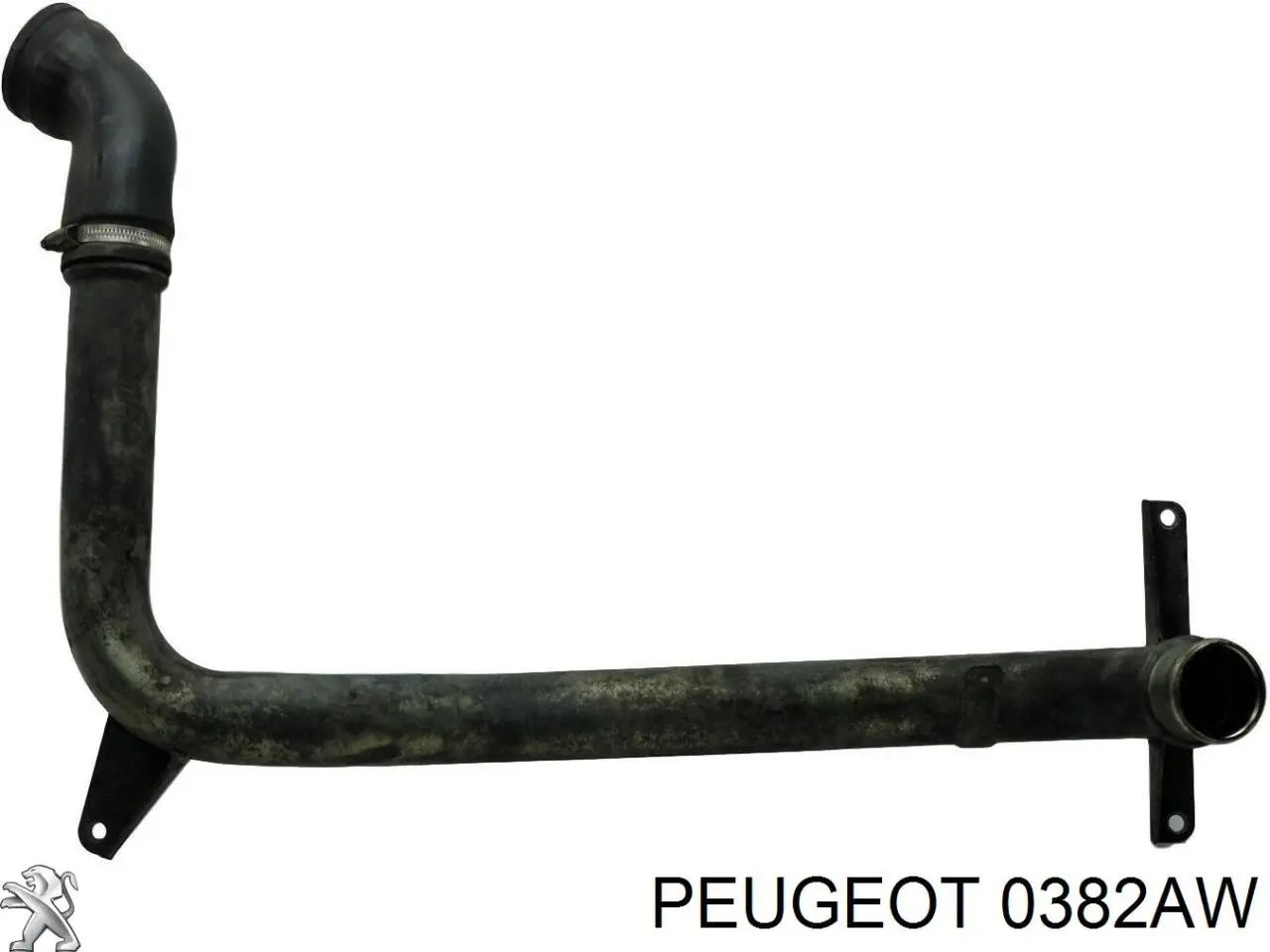 0382AW Peugeot/Citroen Патрубок повітряний, вихід з турбіни (наддув)