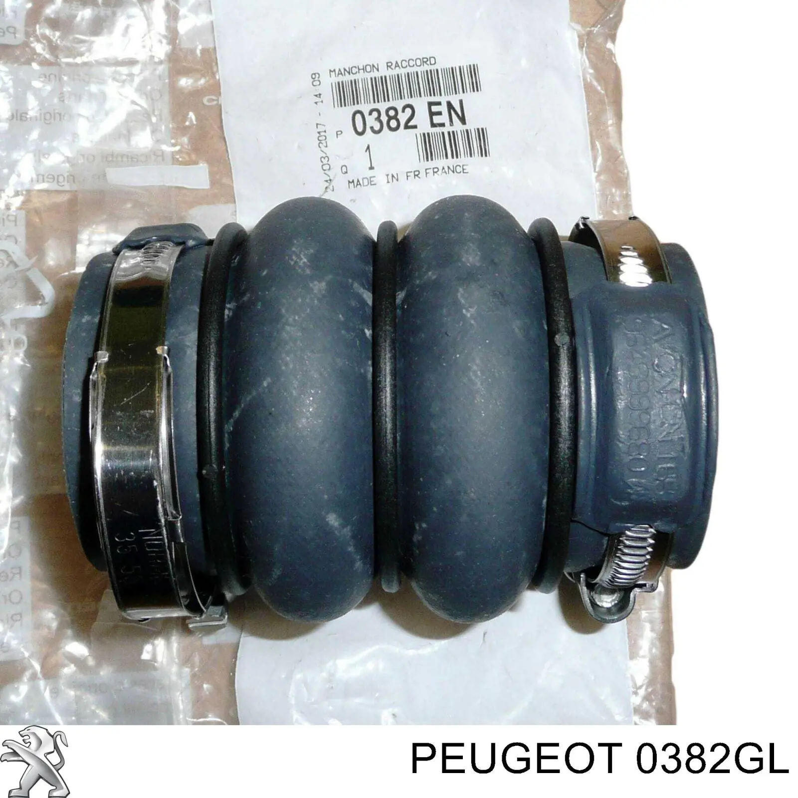 Купити 0382GL Peugeot/Citroen Шланг/патрубок интеркуллера