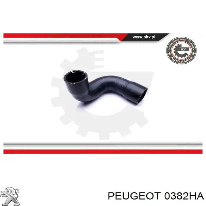 Шланг/патрубок интеркуллера Peugeot/Citroen 0382HA ціна, від 17.93 USD