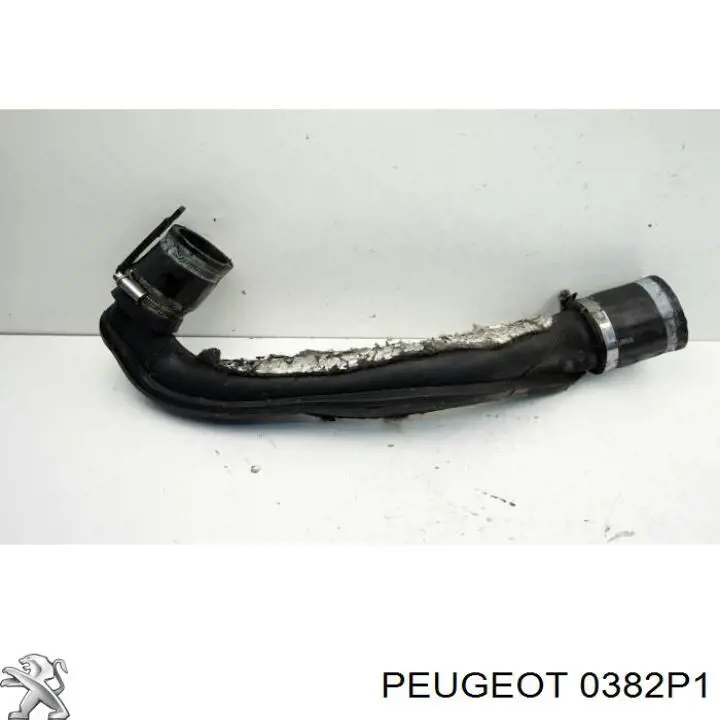 Патрубок повітряний, вихід з турбіни (наддув) Peugeot/Citroen 0382P1 ціна, від 8.75 USD