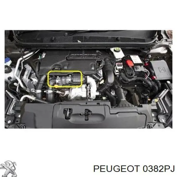 Шланг/патрубок интеркуллера Peugeot/Citroen 0382PJ