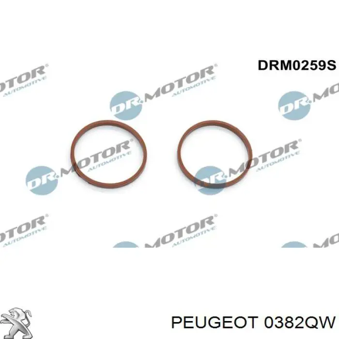 Прокладка впускного колектора 0382QW Peugeot/Citroen