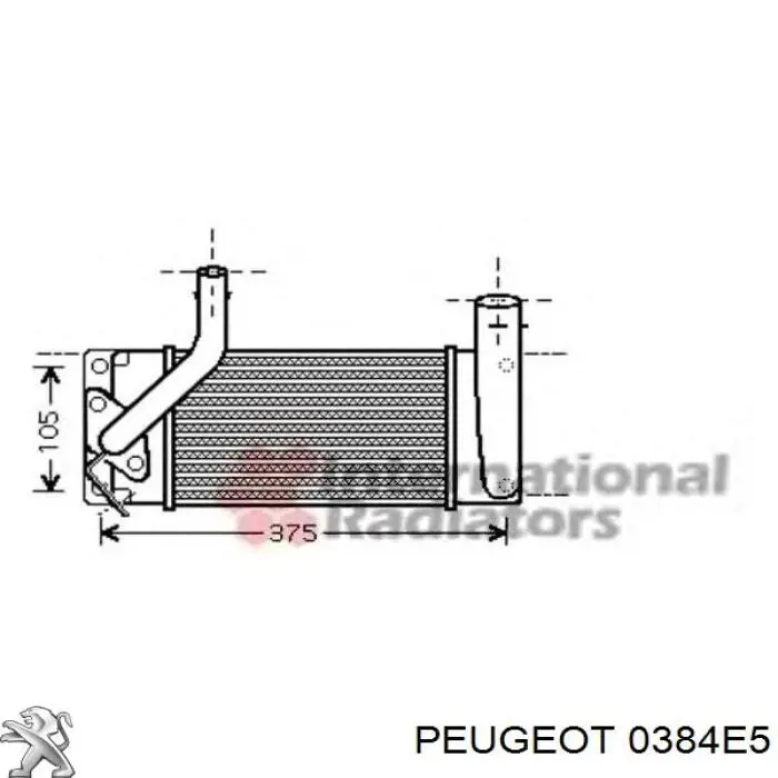 Система охолодження наддувочного повітря Peugeot/Citroen 0384C9 ціна, від 629.55 USD