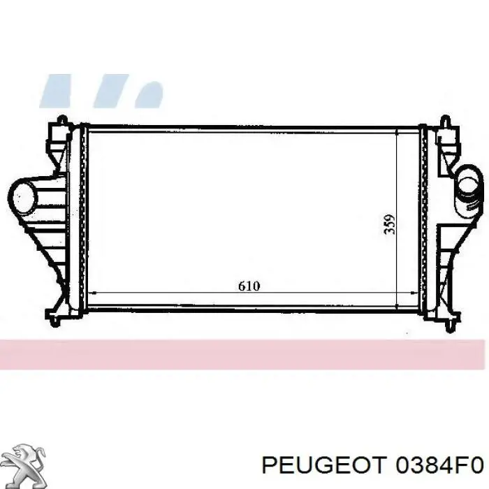 Система охолодження наддувочного повітря Peugeot/Citroen E256071 ціна, від 44.34 USD