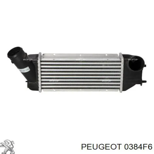 0384F6 Peugeot/Citroen радіатор интеркуллера