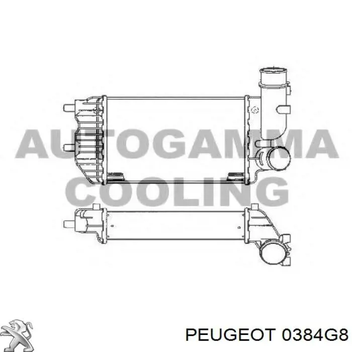 Система охолодження наддувочного повітря Peugeot/Citroen 0384G8 ціна, від 81.41 USD