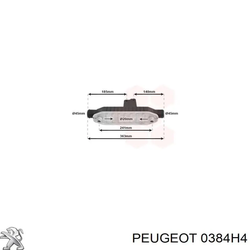Система охолодження наддувочного повітря Peugeot/Citroen 0384H4 ціна, від 67.71 USD