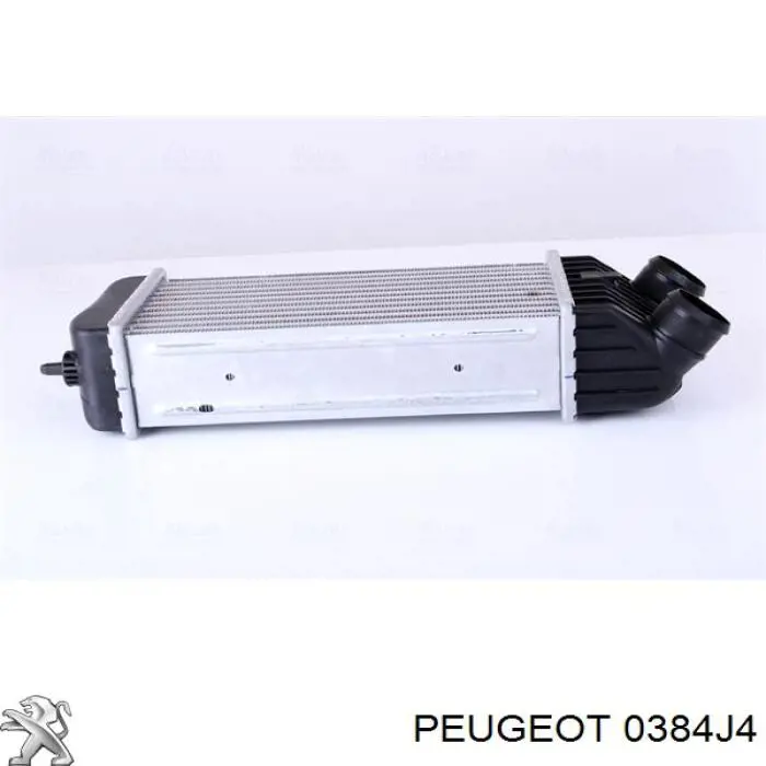 0384J4 Peugeot/Citroen радіатор интеркуллера