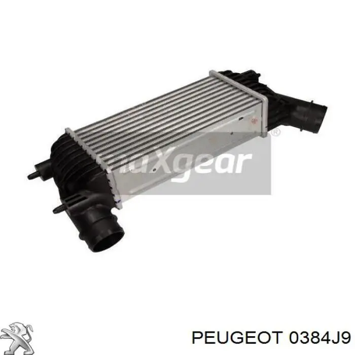 Радіатор интеркуллера 0384J9 Peugeot/Citroen