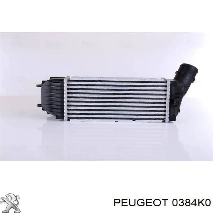 Купити 0384K0 Peugeot/Citroen Радіатор интеркуллера