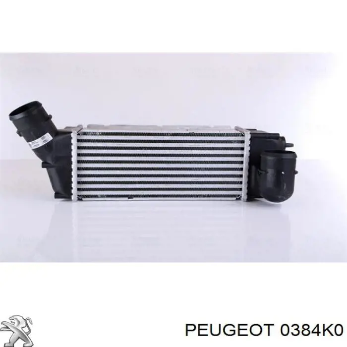 0384K0 Peugeot/Citroen радіатор интеркуллера