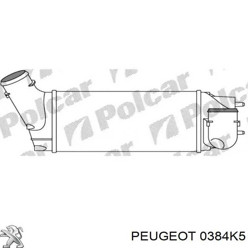 Купити 9656897180 Peugeot/Citroen Радіатор интеркуллера